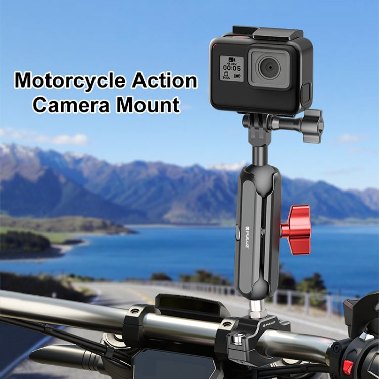 Soporte de varilla de brazo mágico de abrazadera media retrovisor de motocicleta PULUZ, Medium Clamp