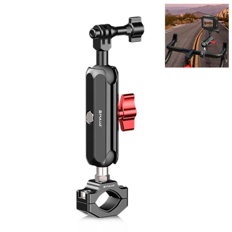 Soporte de varilla de brazo mágico con abrazadera grande para retrovisor de motocicleta PULUZ, Large Clamp