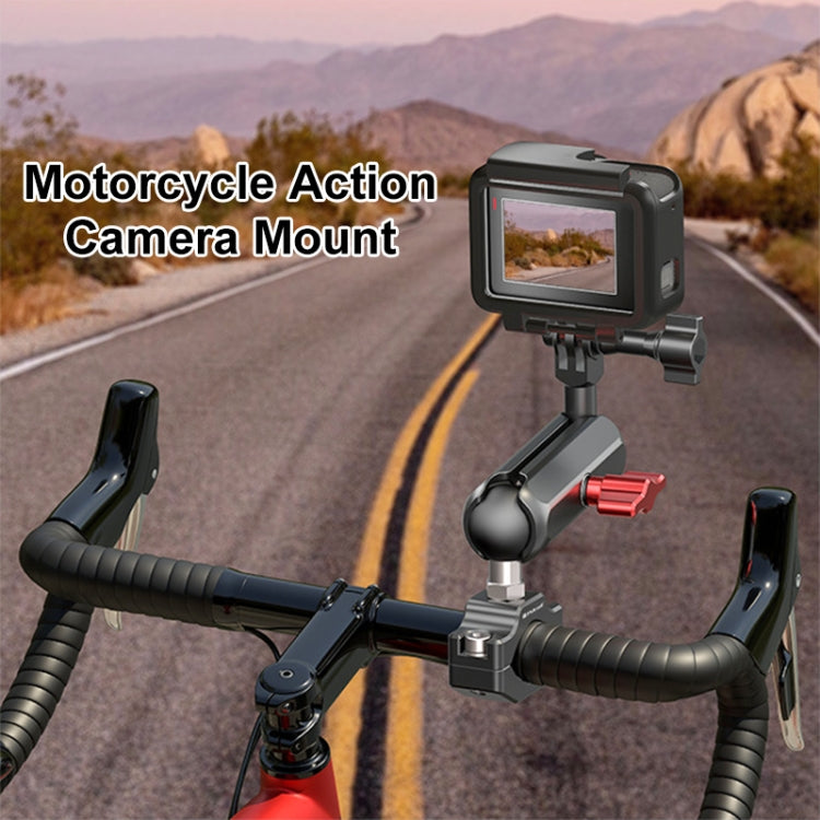 Soporte de varilla de brazo mágico con abrazadera grande para retrovisor de motocicleta PULUZ, Large Clamp