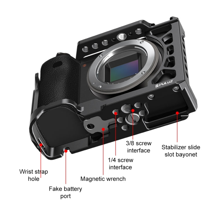 Estabilizador de montaje de expansión de jaula de cámara de metal PULUZ para Sony A6500 / A6400 / A6300 / A6000, For Sony A6500 / A6400 / A6300 / A6000