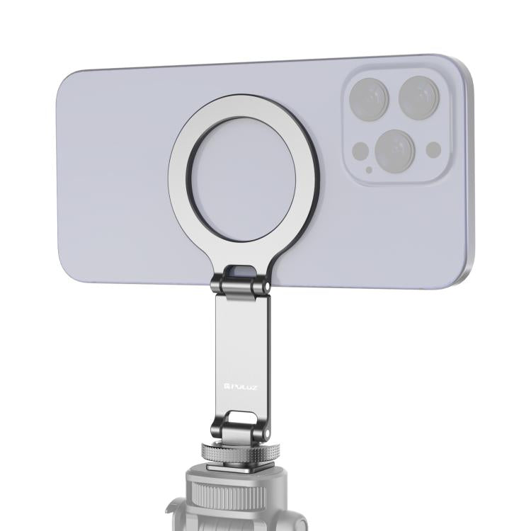 Soporte plegable magnético MagSafe para teléfono móvil con zapata fría para cámara, Cold Shoe Mount