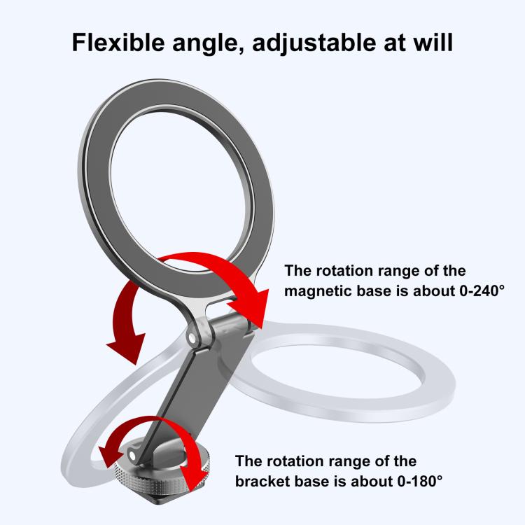 Soporte plegable magnético MagSafe para teléfono móvil con zapata fría para cámara, Cold Shoe Mount