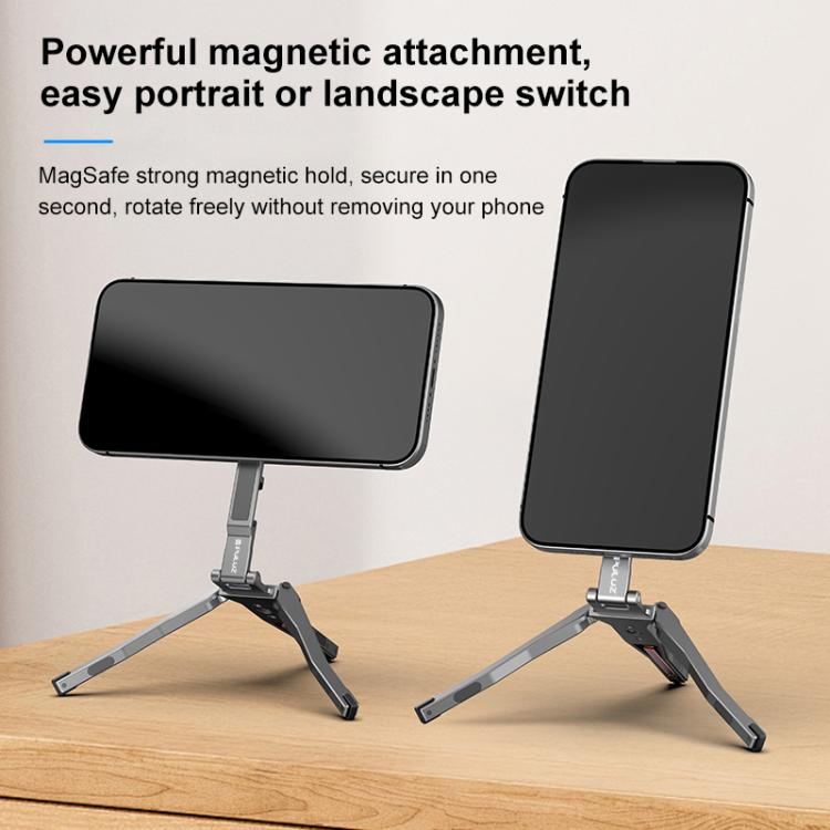 Soporte de escritorio plegable magnético MagSafe para trípode y teléfono con mango, Desk Phone Mount