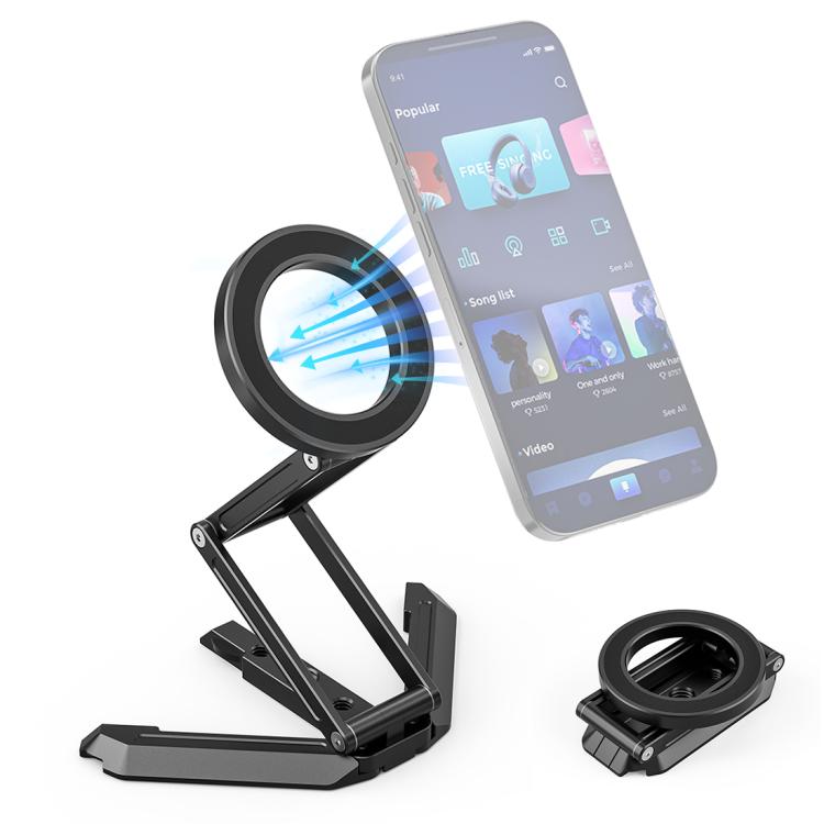 Soporte magnético plegable para teléfono MagSafe para escritorio, ideal para transmisiones en vivo y como soporte para teléfono., Live Streaming Bracket