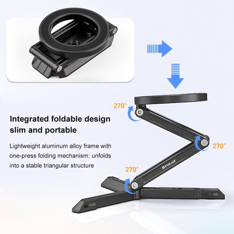 Soporte magnético plegable para teléfono MagSafe para escritorio, ideal para transmisiones en vivo y como soporte para teléfono., Live Streaming Bracket