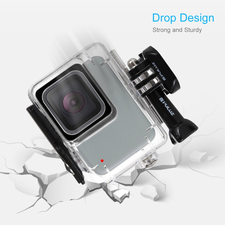 PULUZ 45m Carcasa impermeable subacuática para buceo para GoPro HERO7 Silver / HERO7 White, con hebilla de montaje básico y tornillo, For HERO7, For HERO7 (US)