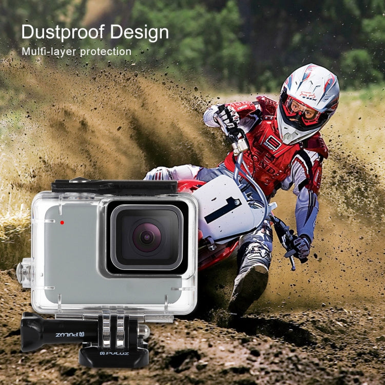 PULUZ 45m Carcasa impermeable subacuática para buceo para GoPro HERO7 Silver / HERO7 White, con hebilla de montaje básico y tornillo, For HERO7, For HERO7 (US)