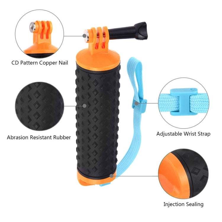 Varillas de flotabilidad con mango flotante PULUZ con correa para GoPro HERO10 Black / HERO9 Black / HERO8 Black / HERO7 /6/5/5 Session /4 Session /4/3+ /3/2/1, Xiaoyi y otras cámaras de acción, Floating Hand Grip