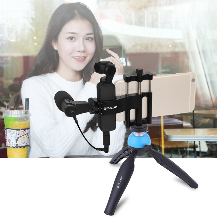 PULUZ-abrazadera de fijación multifunción de aleación de aluminio para teléfono inteligente, soporte de montaje de expansión para DJI OSMO Pocket/Pocket 2, Fixing Clamp