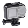 Jaula protectora ABS con marco de borde estándar PULUZ para DJI Osmo Action, con hebilla de montaje básico y tornillo, ABS