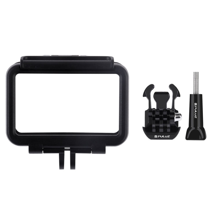 Jaula protectora ABS con marco de borde estándar PULUZ para DJI Osmo Action, con hebilla de montaje básico y tornillo, ABS