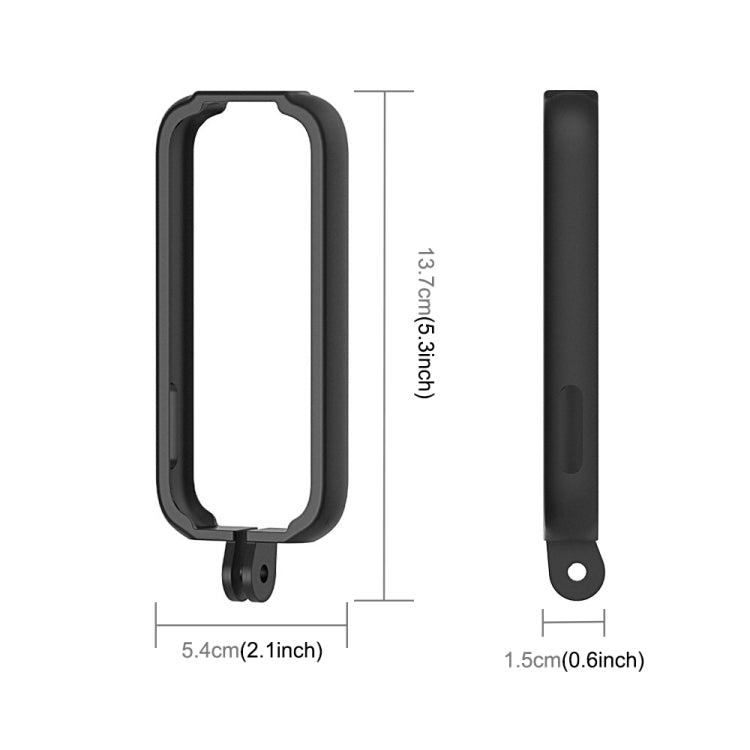 Marco protector PULUZ ABS para Insta360 ONE X, con soporte adaptador y tornillo, For Insta360 ONE X