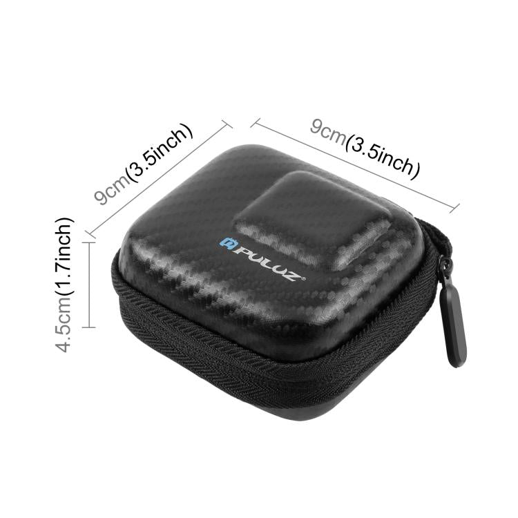 PULUZ Mini bolsa de almacenamiento portátil de fibra de carbono para DJI OSMO Action, GoPro, Mijia, Xiaoyi y otras cámaras de tamaño similar, PULUZ For DJI OSMO Action