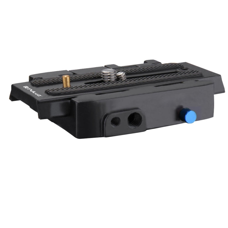 Adaptador de abrazadera de liberación rápida PULUZ + placa de liberación rápida para cámaras DSLR y SLR, QR Plate Black, QR Plate Gold