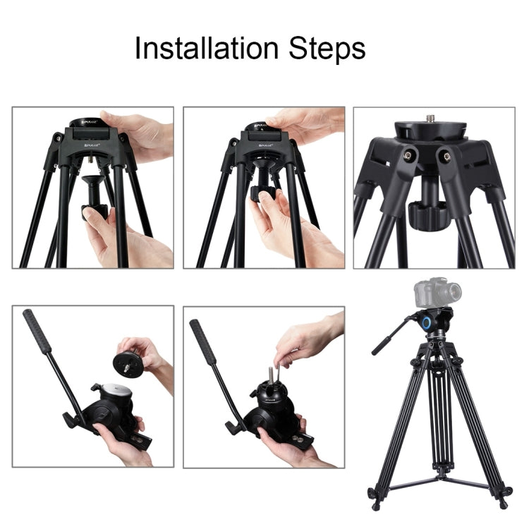 Adaptador PULUZ de media bola plana a cuenco de 75 mm para cámara DSLR Rig con trípode de cabeza fluida, material metálico, Bowl Adapter