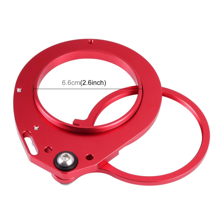 Adaptador de dioptrías de lente húmeda oscilante de aleación de aluminio PULUZ de 67mm a 67mm para carcasa de buceo submarino DSLR
