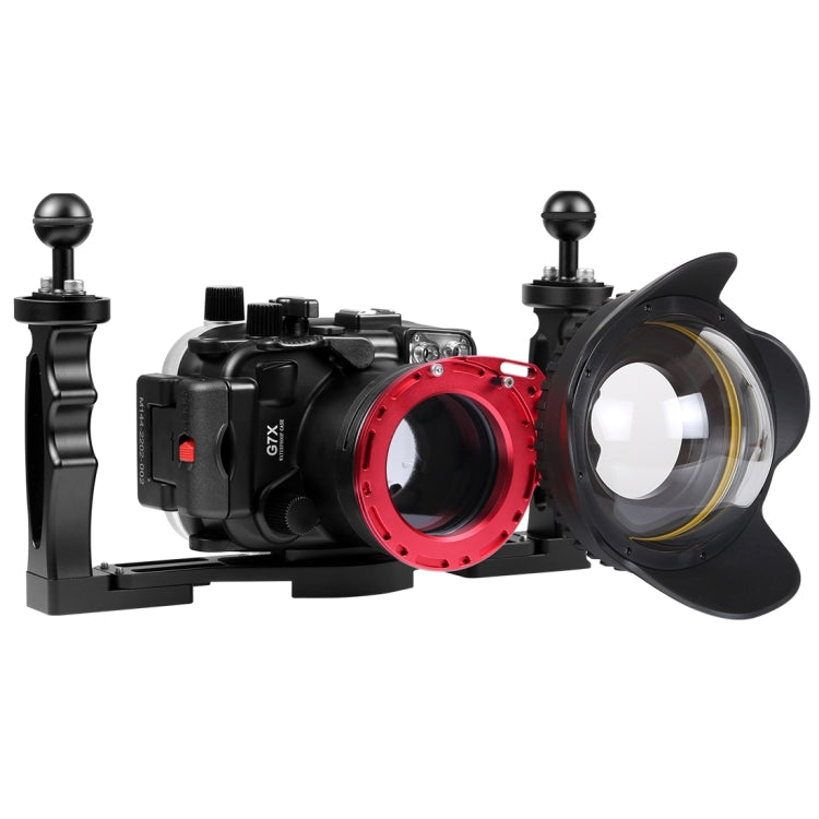 Adaptador de dioptrías de lente húmeda oscilante de aleación de aluminio PULUZ de 67mm a 67mm para carcasa de buceo submarino DSLR