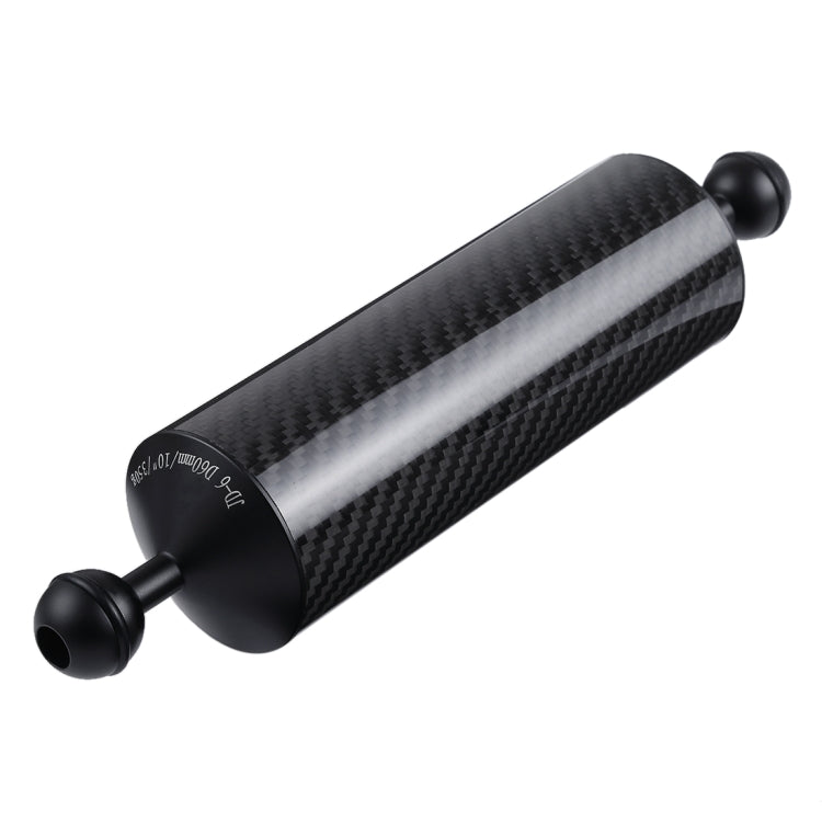 PULUZ 10,82 pulgadas, 27,5 cm de longitud, 60 mm de diámetro, bolas dobles, brazo flotante de fibra de carbono, diámetro de la bola: 25 mm, flotabilidad: 350 g, 10 inch 350g Buoyancy