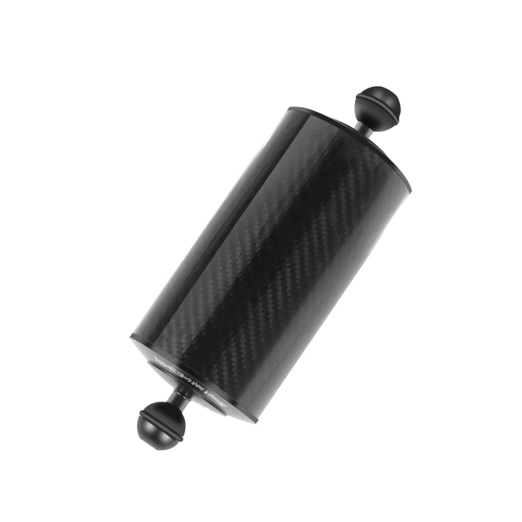 PULUZ 9,84 pulgadas, 25 cm de longitud, 80 mm de diámetro, brazo flotante de fibra de carbono con dos bolas, diámetro de la bola: 25 mm, flotabilidad: 600 g, 8 inch 600g Buoyancy