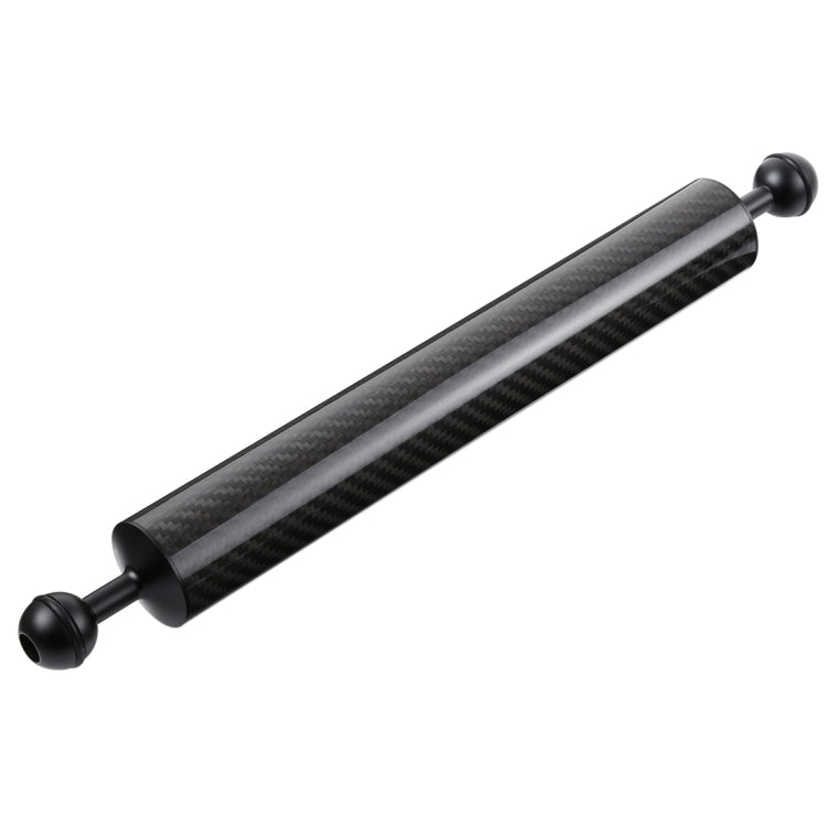 PULUZ 14,56 pulgadas, 37 cm de longitud, 40 mm de diámetro, bolas dobles, brazo flotante de fibra de carbono, diámetro de la bola: 25 mm, flotabilidad: 300 g, 14 inch 300g Buoyancy