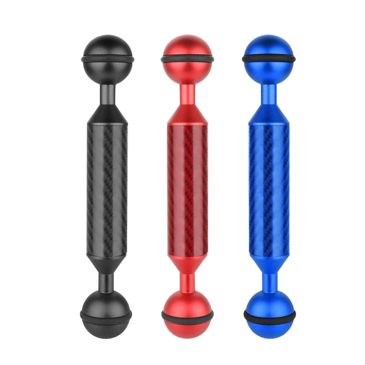 PULUZ 5 pulgadas 13 cm de longitud 20,8 mm de diámetro Brazo flotante de fibra de carbono con bolas dobles, diámetro de la bola: 25 mm, 5 inch Black, 5 inch Blue, 5 inch Red