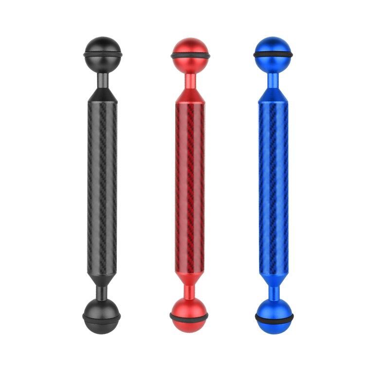 PULUZ 7 pulgadas, 18 cm de longitud, 20,8 mm de diámetro, bolas dobles, brazo flotante de fibra de carbono, diámetro de la bola: 25 mm, 7 inch Black, 7 inch Blue, 7 inch Red