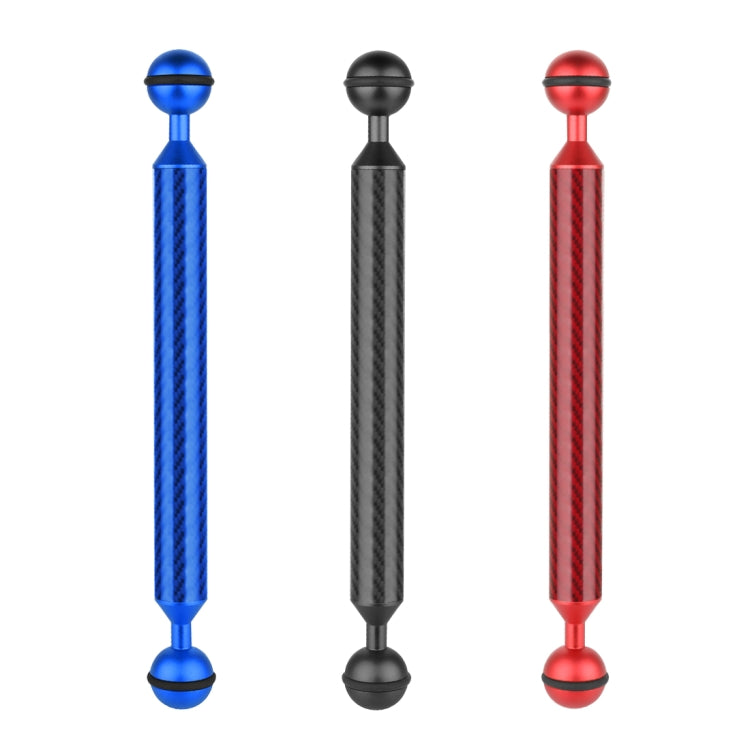 PULUZ 9 pulgadas, 23 cm de longitud, 20,8 mm de diámetro, bolas dobles, brazo flotante de fibra de carbono, diámetro de la bola: 25 mm, 9 inch Black, 9 inch Blue, 9 inch Red