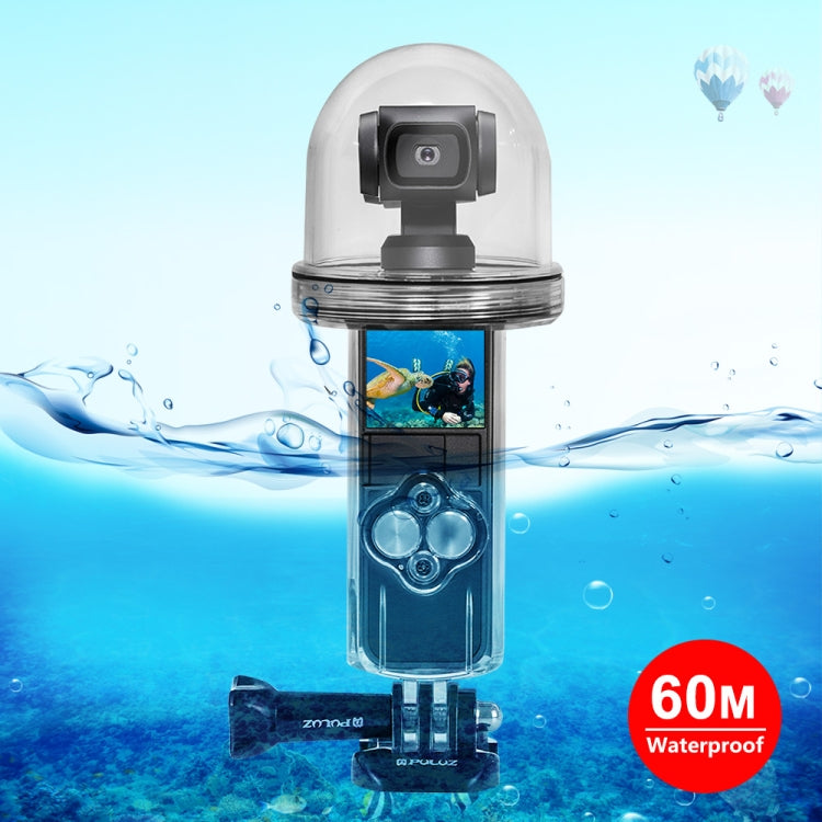 PULUZ 60m Carcasa impermeable subacuática Funda de buceo para DJI Osmo Pocket
