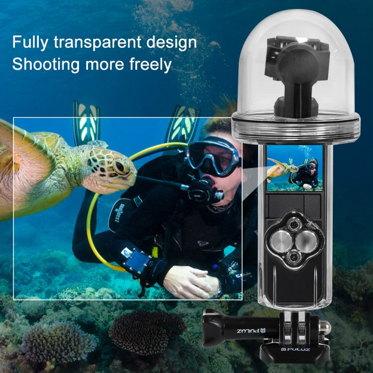 PULUZ 60m Carcasa impermeable subacuática Funda de buceo para DJI Osmo Pocket