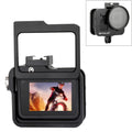 Carcasa PULUZ Jaula protectora de aleación de aluminio CNC con marco de seguro y lente UV de 52 mm para GoPro HERO8 negro, For HERO8 Black with Frame