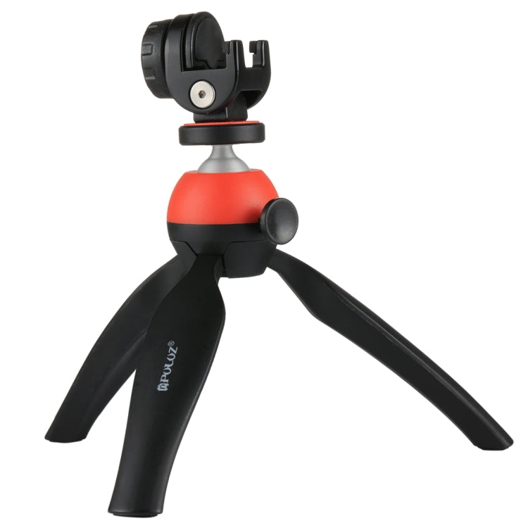 Mini trípode de bolsillo PULUZ con rótula de bola de 360 grados y abrazadera para teléfono inteligente, Tripod + Clamp
