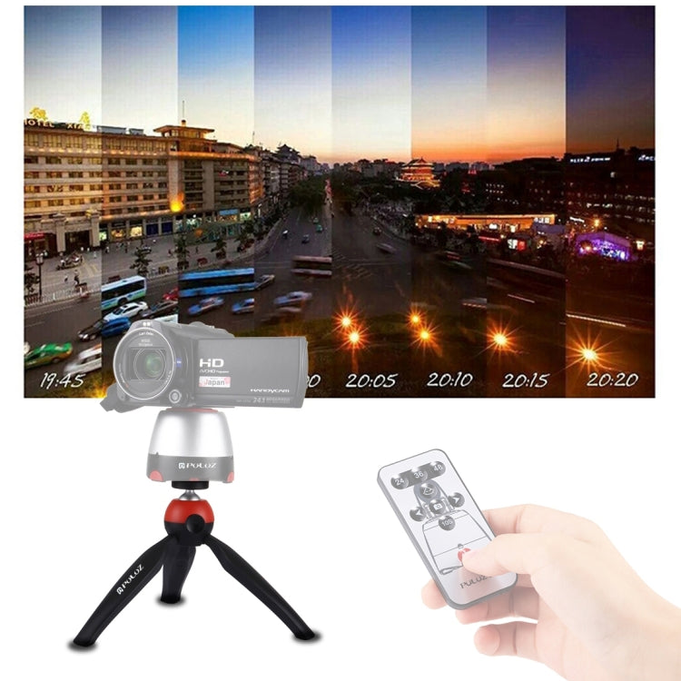 Mini trípode de bolsillo PULUZ con rótula de bola de 360 grados y abrazadera para teléfono inteligente, Tripod + Clamp