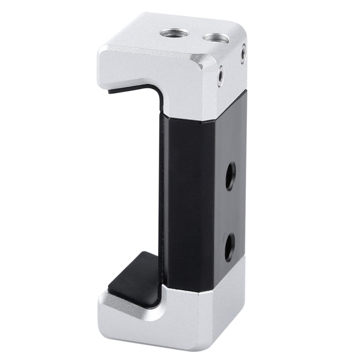 Soporte de abrazadera de aleación de aluminio para teléfono universal PULUZ con zapata fría para iPhone, Galaxy, Huawei, Xiaomi, Sony, HTC, Google y otros teléfonos inteligentes, Phone Clamp