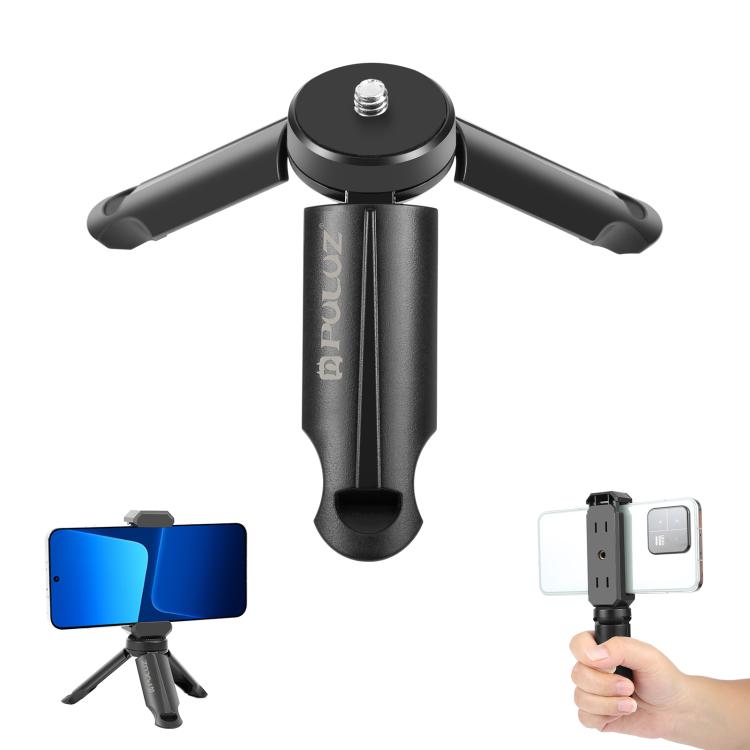 Trípode de plástico plegable portátil PULUZ para teléfonos móviles, Folding Tripod