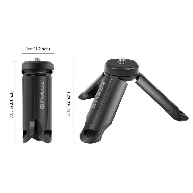 Trípode de plástico plegable portátil PULUZ para teléfonos móviles, Folding Tripod