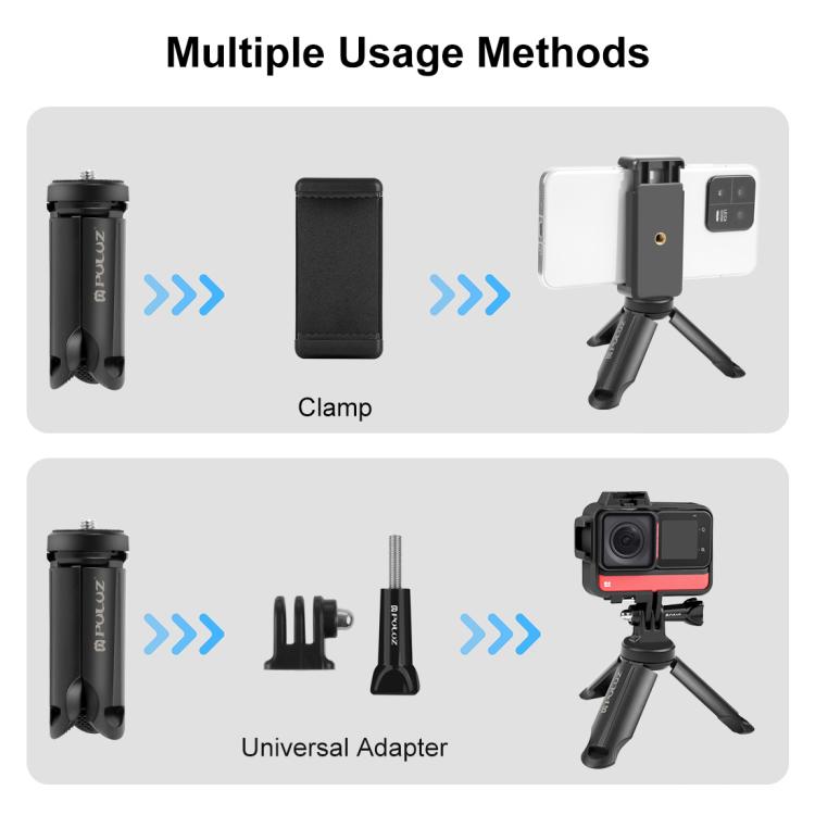 Para iPhone, Galaxy, Huawei, Xiaomi, Sony, HTC, Google y otros Smartphones, Tripod+Clamp 1