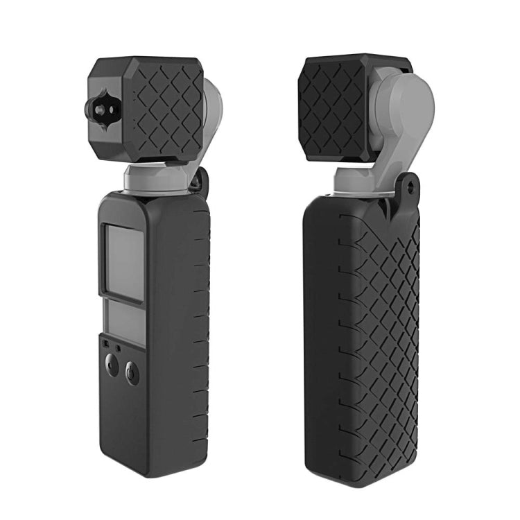 PULUZ 2 en 1 Juego de fundas de silicona con textura de diamante para DJI OSMO Pocket, For DJI OSMO Pocket