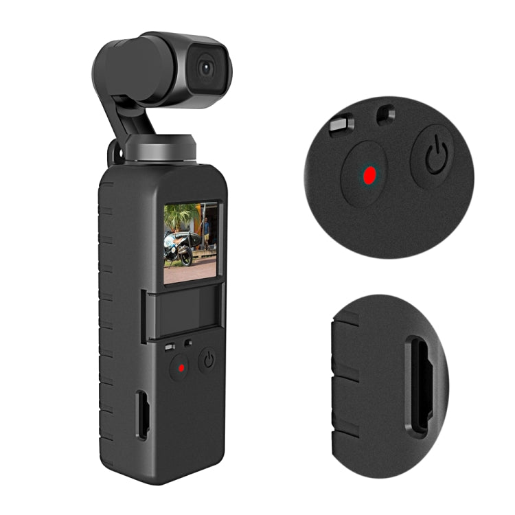PULUZ 2 en 1 Juego de fundas de silicona con textura de diamante para DJI OSMO Pocket, For DJI OSMO Pocket