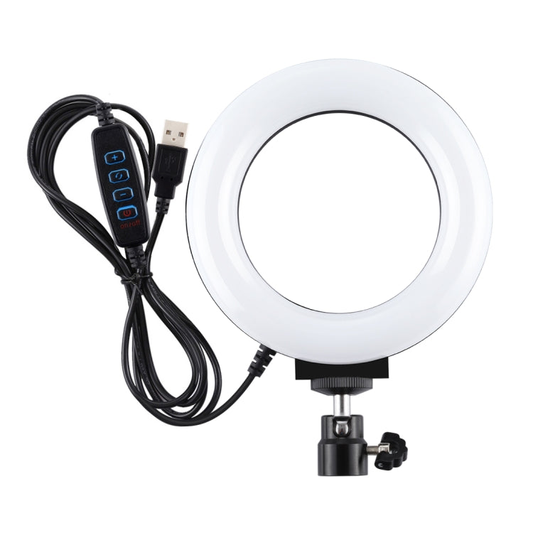 PULUZ 4,7 pulgadas 12cm USB 3 modos anillo LED regulable Selfie belleza Vlogging fotografía vídeo luces con rótula de bola de trípode, 4.7 inch with Ball Head