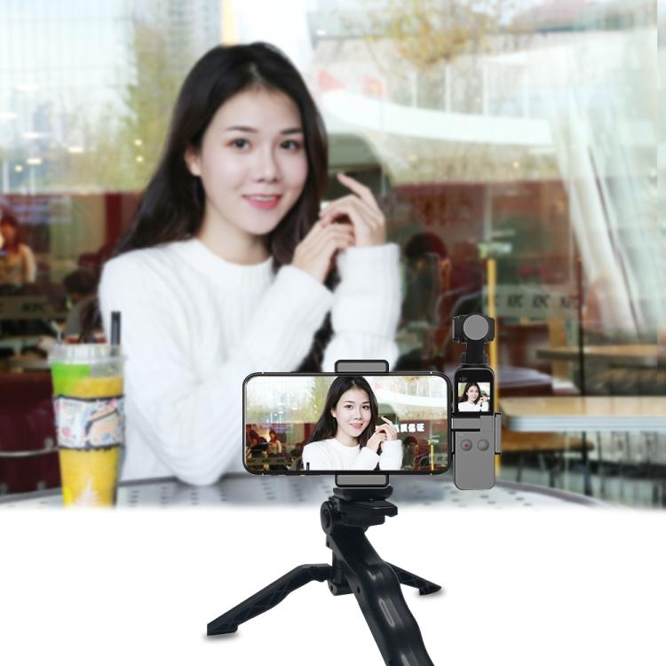 Abrazadera de fijación para teléfono inteligente PULUZ, soporte de montaje de 1/4 de pulgada para DJI OSMO Pocket / Pocket 2, Clamp