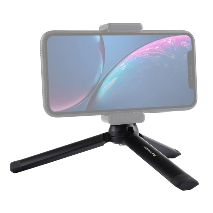 PULUZ Mini soporte para trípode de escritorio de metal de bolsillo con tornillo de 1/4 de pulgada para cámaras DSLR y digitales, carga: 10 kg, Desktop Tripod
