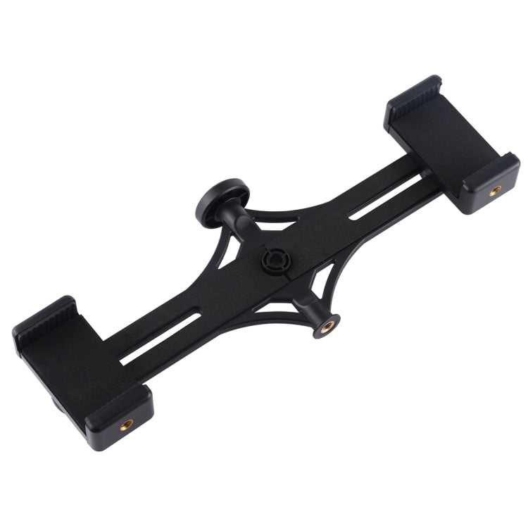 Soporte horizontal para teléfono dual PULUZ Live Broadcast para iPhone, Galaxy, Huawei, Xiaomi, Sony y otros teléfonos inteligentes, Dual Phone Bracket