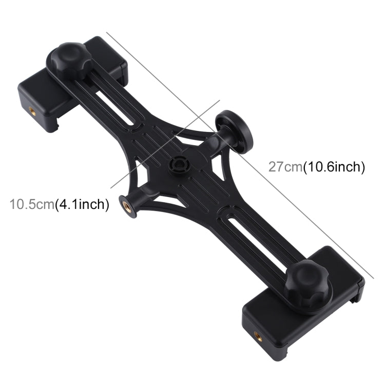 Soporte horizontal para teléfono dual PULUZ Live Broadcast para iPhone, Galaxy, Huawei, Xiaomi, Sony y otros teléfonos inteligentes, Dual Phone Bracket