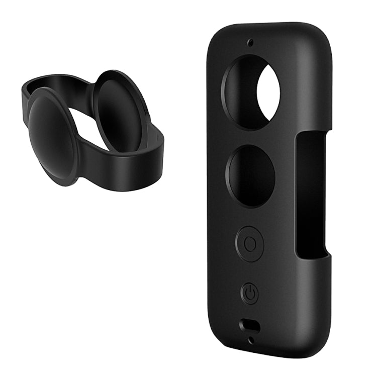 Funda protectora de silicona PULUZ con cubierta de lente para Insta360 ONE X, For Insta360 ONE X(Black), For Insta360 ONE X(Red)
