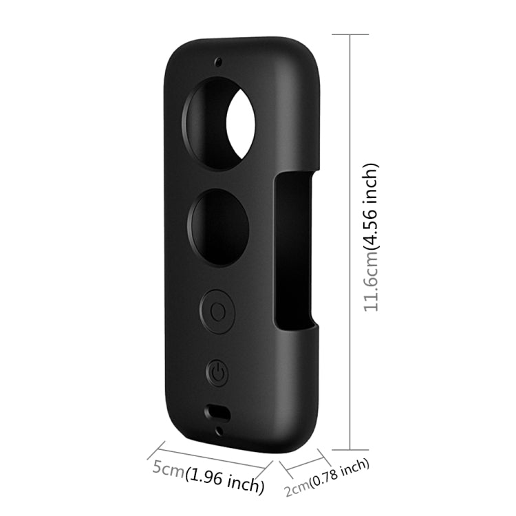 Funda protectora de silicona PULUZ con cubierta de lente para Insta360 ONE X, For Insta360 ONE X(Black), For Insta360 ONE X(Red)