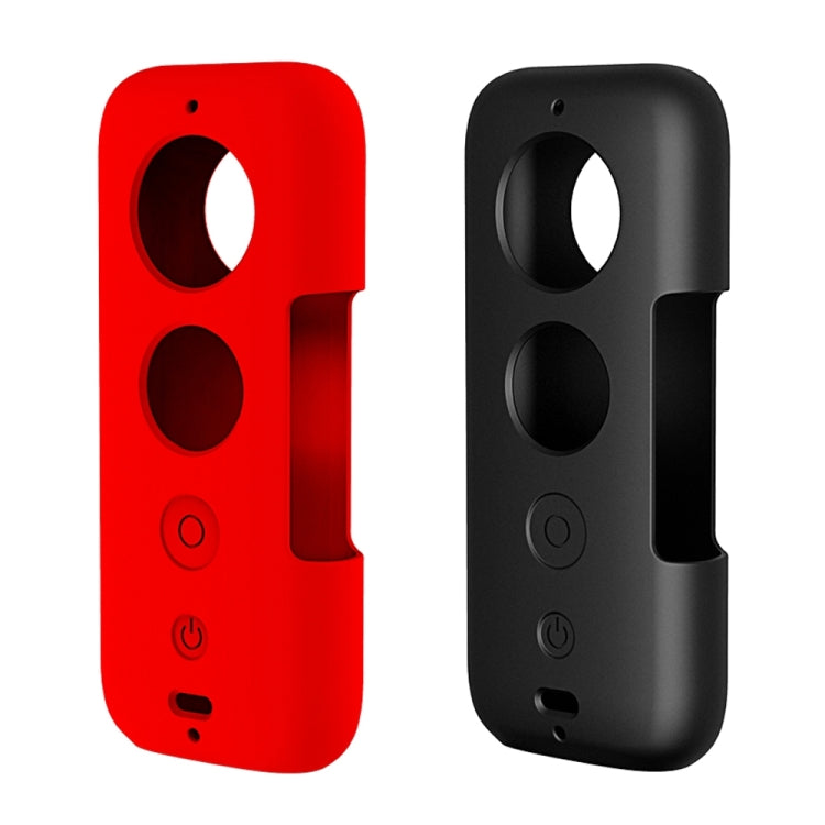 Funda protectora de silicona PULUZ con cubierta de lente para Insta360 ONE X, For Insta360 ONE X(Black), For Insta360 ONE X(Red)