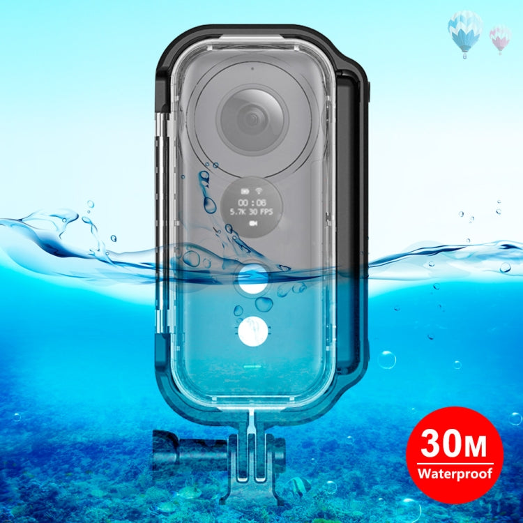 PULUZ Funda protectora impermeable subacuática de 30 m para Insta360 ONE X, con hebilla de montaje básico y tornillo, For Insta360 ONE X