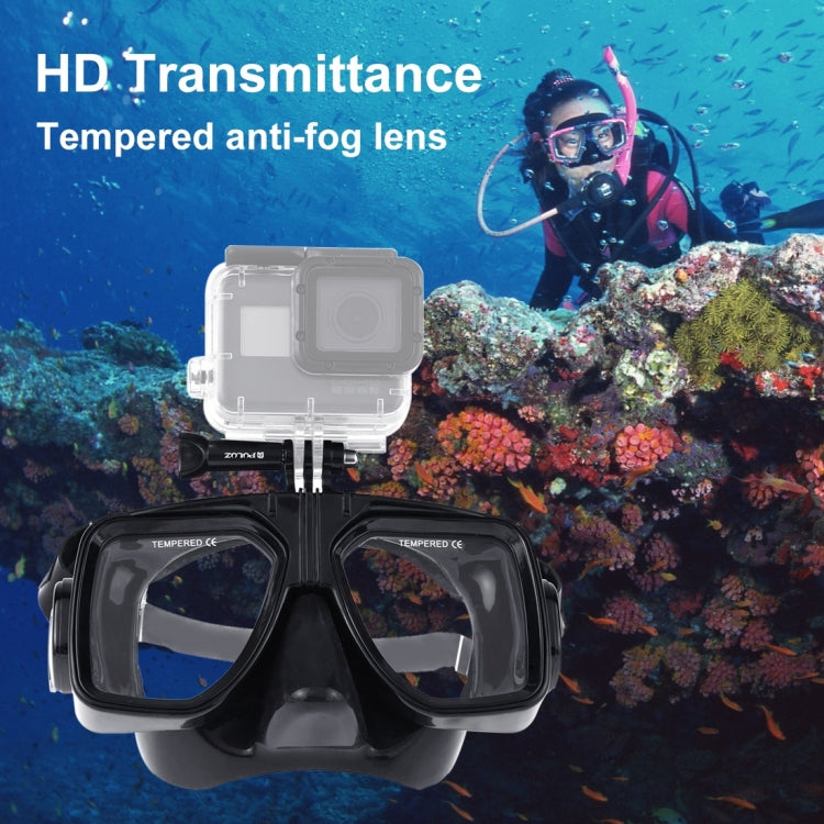 PULUZ Equipo de buceo para deportes acuáticos Máscara de buceo Gafas de natación para GoPro Hero11 Black / HERO10 Black / HERO9 Black /HERO8 / HERO7 /6/5/5 Session /4 Session /4/3+ /3/2/1, Insta360 ONE R, DJIOsmo Action y otras cámaras de acción