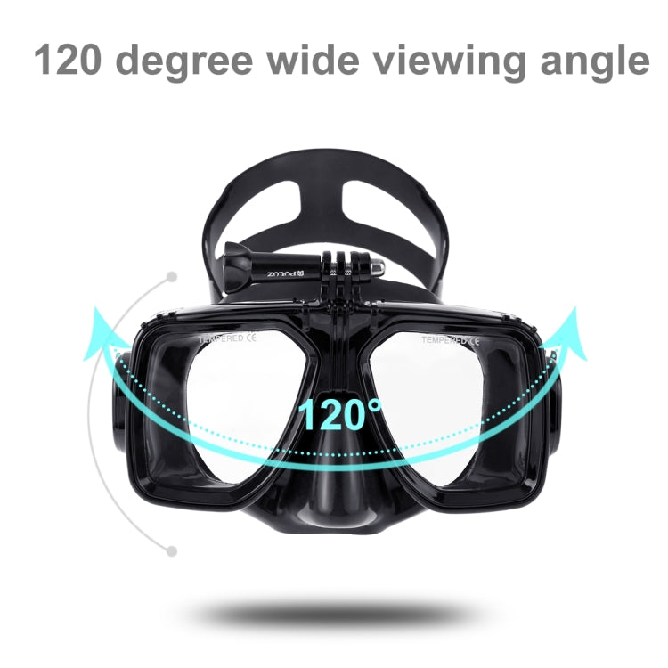 PULUZ Equipo de buceo para deportes acuáticos Máscara de buceo Gafas de natación para GoPro Hero11 Black / HERO10 Black / HERO9 Black /HERO8 / HERO7 /6/5/5 Session /4 Session /4/3+ /3/2/1, Insta360 ONE R, DJIOsmo Action y otras cámaras de acción