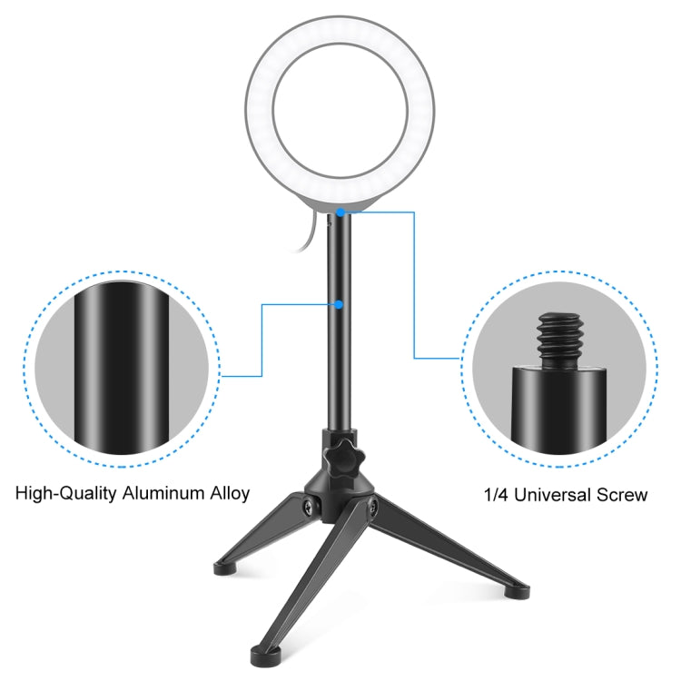 Soporte de trípode ajustable de escritorio PULUZ soporte de montaje en palo Selfie, Tripod Stand